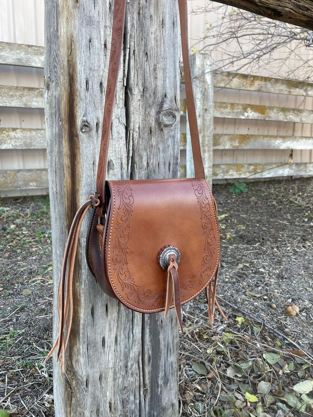 Saddlebag Crossbody Purse - Harness Leather