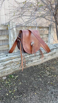 Saddlebag Crossbody Purse - Harness Leather