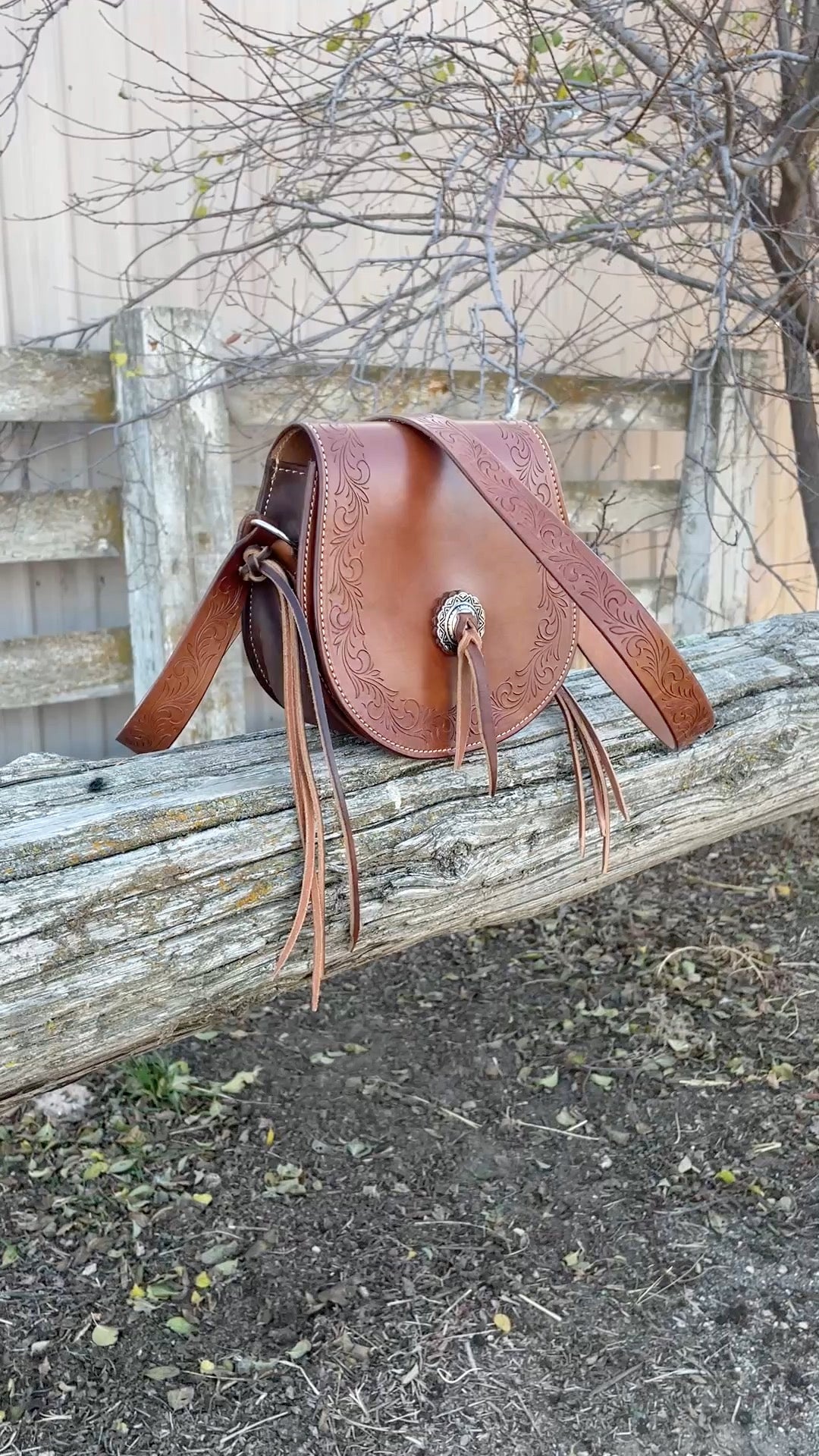 Saddlebag Crossbody Purse - Harness Leather