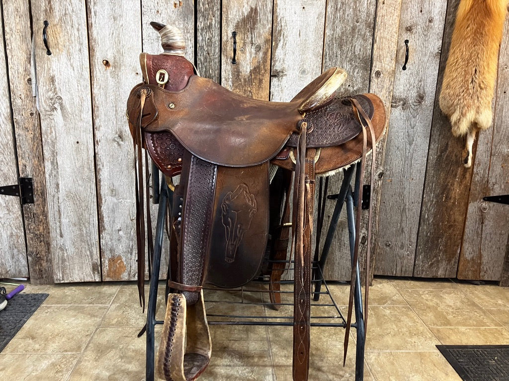 Used - Slick Fork Ranch Saddle by J. Kramer